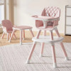 Portable Multifunctional Baby High Chair with Adjustable Height & Safety Harness