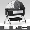 Portable Baby Bassinet Bed with Mosquito Net & Storage Basket Portable Baby Bassinet Bed with Mosquito Net & Storage Basket