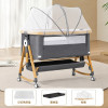 Foldable Height Adjustable Baby Crib with Wheels & Mosquito Net Foldable Height Adjustable Baby Crib with Wheels & Mosquito Net