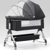Portable Baby Bassinet Bed with Mosquito Net & Storage Basket Portable Baby Bassinet Bed with Mosquito Net & Storage Basket
