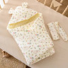 Premium Crepe Beanie Quilted Baby Blanket — Hooded Cotton Windproof Quilt for Newborn Autumn & Winter Outings | 35×35 Inch Premium Crepe Beanie Quilted Baby Blanket — Hooded Cotton Windproof Quilt for Newborn Autumn & Winter Outings | 35×35 Inch