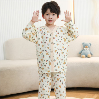 Kids Cloud Cotton Cartoon Pajama Set for Boys & Girls| Teddy bear men