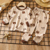 Top-Bottom Suit Boys & Girls Long Sleeve Comfortable Cute Cartoon Tops and Pants Set | Style: Crain Check Top-Bottom Suit Boys & Girls Long Sleeve Comfortable Cute Cartoon Tops and Pants Set | Style: Crain Check