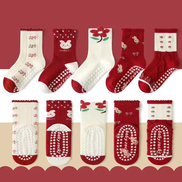 1-3 Year | 5 Pair Brown Chocolate Cozy Non-Slip Socks for Toddlers | Green Dino Grip Socks by Durian Minliu Sock | Imported China | 5 Pair Set 1-3 Year | 5 Pair Brown Chocolate Cozy Non-Slip Socks for Toddlers | Green Dino Grip Socks by Durian Minliu Sock | Imported China | 5 Pair Set