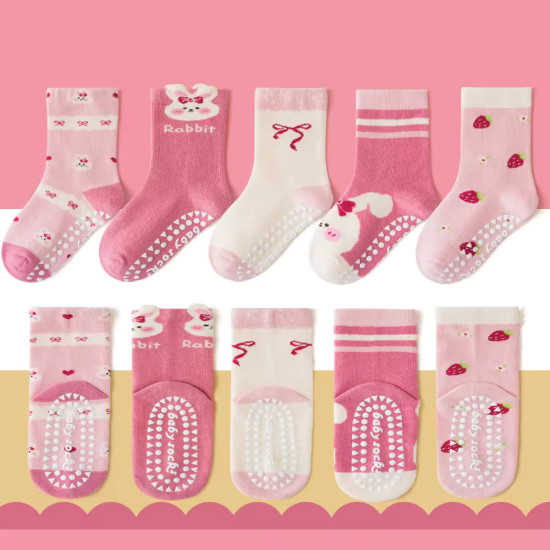 1-3 Year | 5 Pair Brown Chocolate Cozy Non-Slip Socks for Toddlers | Green Dino Grip Socks by Durian Minliu Sock | Imported China | 5 Pair Set 1-3 Year | 5 Pair Brown Chocolate Cozy Non-Slip Socks for Toddlers | Green Dino Grip Socks by Durian Minliu Sock | Imported China | 5 Pair Set