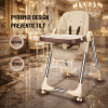 A330 Premium Reclining Height Adjustable Feeding High Chair (China) - Cream A330 Premium Reclining Height Adjustable Feeding High Chair (China) - Cream