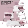 Adjustable Baby High Chair with Feeding Tray, Baby Dinner Chair with Wheels-Lokkisona-bangladesh