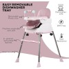 Adjustable Baby High Chair with Feeding Tray, Baby Dinner Chair with Wheels-Lokkisona-bangladesh