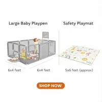 Playpen Large Playpen for twin, with Basketball Hoop, Comes with Bracket and 30 Ball | Large Size (China)