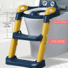 Children's Toilet Seat with Step Stool | Foldable & Safe Potty Training | Frog