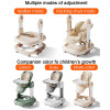 3 in 1 Foldable Portable Baby High Chair | Adjustable Feeding, Walker & Rocker Chair