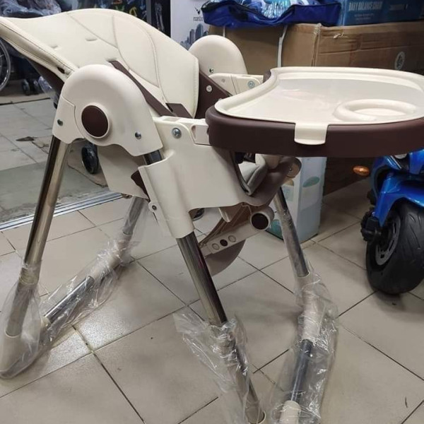 A330 Premium Reclining Height Adjustable Feeding High Chair (China) - Cream