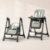 Adjustable Rocking Stainless Steel High Chair with Tray Dining Chair Solution for Babies and Toddlers for Feeding