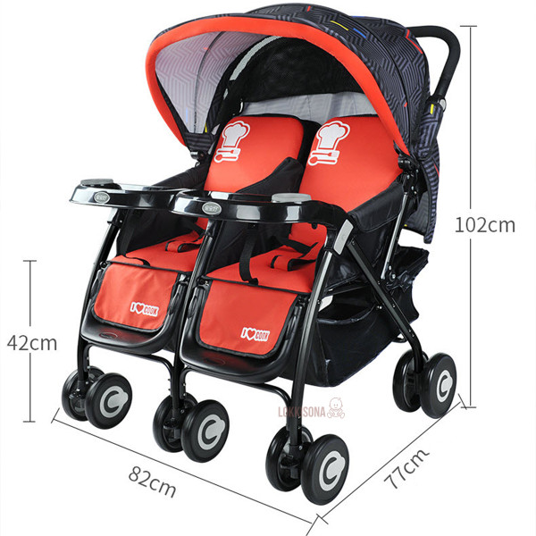 BAOBAOHAO 703A Twins Baby Stroller BAOBAOHAO 703A Twins Baby Stroller