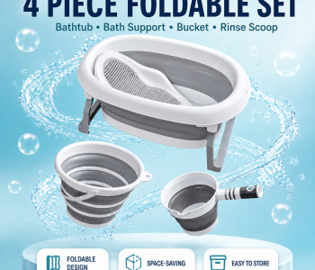 Multifunctional Folding Baby Bathtub | 4 Pcs Foldable Set Multifunctional Folding Baby Bathtub | 4 Pcs Foldable Set