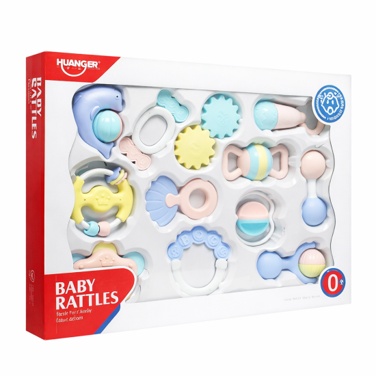 Huanger Baby Rattles & Teether Set (12 Pcs)–BPA Free Sensory Toys for Newborns (0m+) Huanger Baby Rattles & Teether Set (12 Pcs)–BPA Free Sensory Toys for Newborns (0m+)