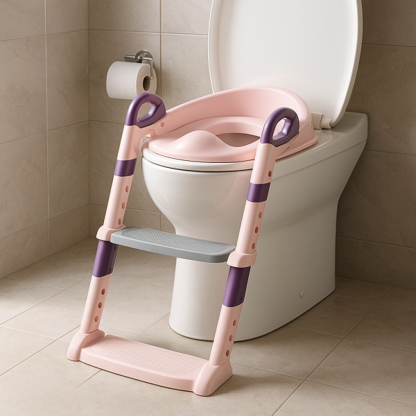 Potty Trainer Commode | With Ladder | Foldable | 2 In 1