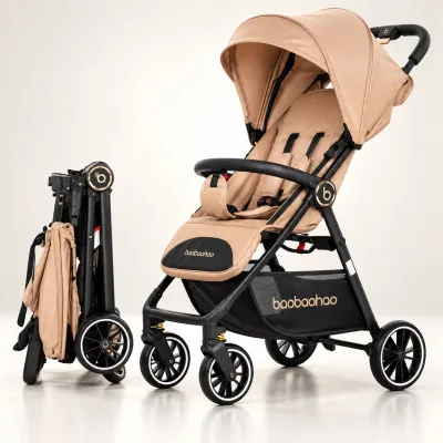 Baby stroller best travel lightweight travel baby carriage compact pram | Color Khaki