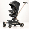 Luxurious  V16 Baby Walker Lightweight Baby Strollers can Sit or Lie Down Folding Two-way High Landscape Newborn Stroller