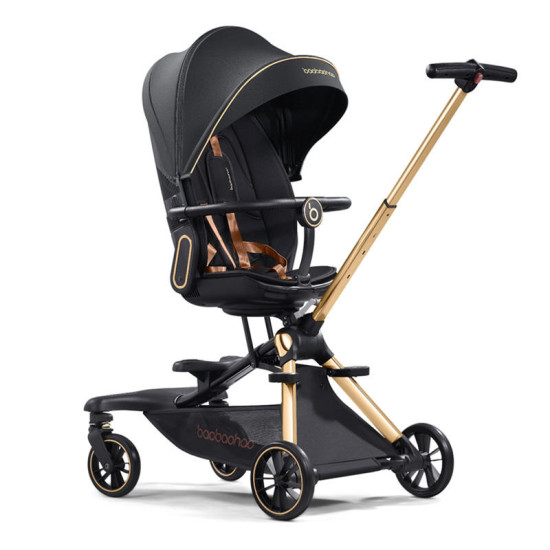 Luxurious  V16 Baby Walker Lightweight Baby Strollers can Sit or Lie Down Folding Two-way High Landscape Newborn Stroller