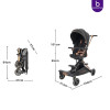 Luxurious  V16 Baby Walker Lightweight Baby Strollers can Sit or Lie Down Folding Two-way High Landscape Newborn Stroller