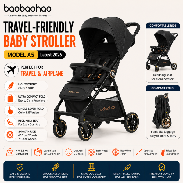 Baby stroller best travel lightweight travel baby carriage compact pram 