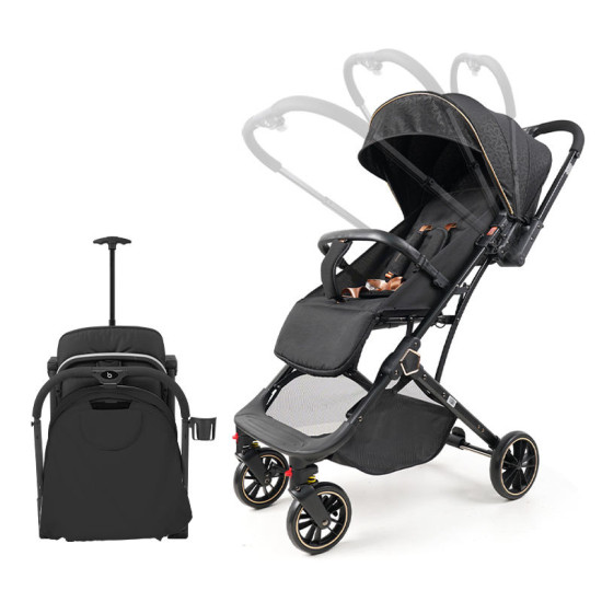 Baobaohao Y8 Baby Stroller – Black Color
