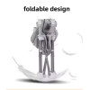 Portable Foldable Baby Chair with Canopy & Feeding Tray (Gray/Black) Portable Foldable Baby Chair with Canopy & Feeding Tray (Gray/Black)