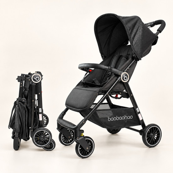 Baobaohao A2 Baby Stroller–Lightweight, Foldable, One-Click Folding, Reclining Seat