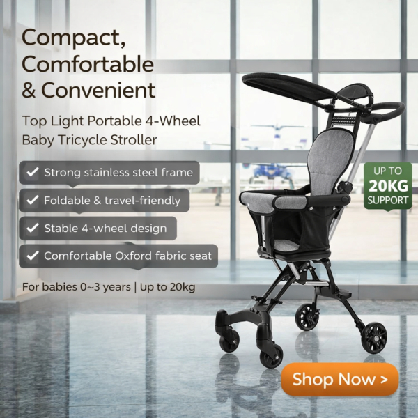 Mini Lightweight Baby Stroller | Foldable Travel Stroller 
