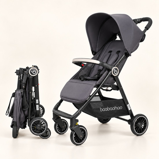 Baobaohao A2 Baby Stroller–Lightweight, Foldable, One-Click Folding, Reclining Seat