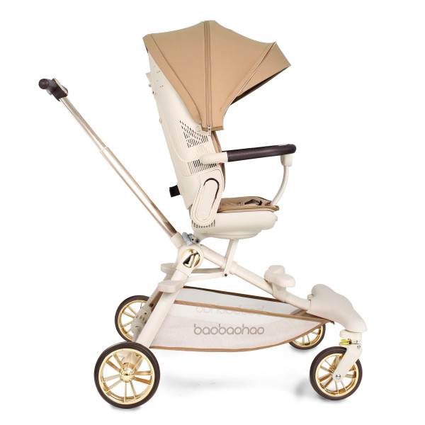 Luxurious  V16 Baby Walker Lightweight Baby Strollers can Sit or Lie Down Folding Two-way High Landscape Newborn Stroller