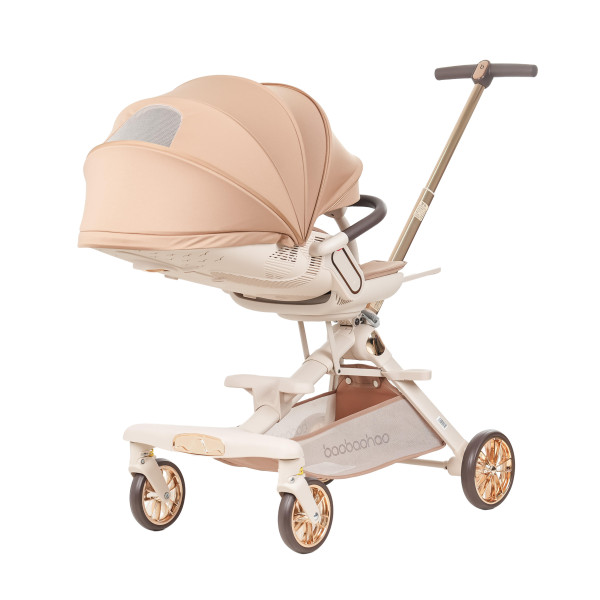 Luxurious  V16 Baby Walker Lightweight Baby Strollers can Sit or Lie Down Folding Two-way High Landscape Newborn Stroller