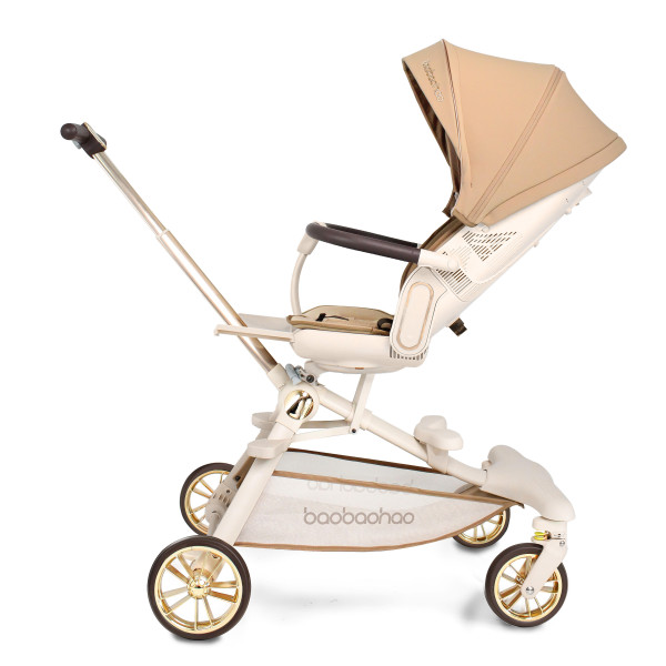 Luxurious  V16 Baby Walker Lightweight Baby Strollers can Sit or Lie Down Folding Two-way High Landscape Newborn Stroller