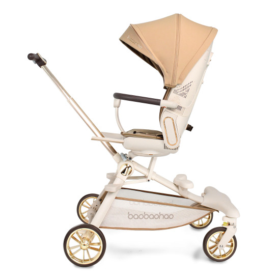 Luxurious  V16 Baby Walker Lightweight Baby Strollers can Sit or Lie Down Folding Two-way High Landscape Newborn Stroller