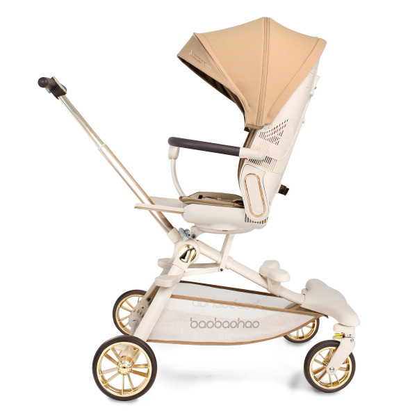Luxurious  V16 Baby Walker Lightweight Baby Strollers can Sit or Lie Down Folding Two-way High Landscape Newborn Stroller