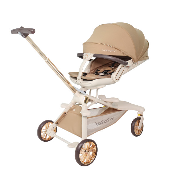 Luxurious  V16 Baby Walker Lightweight Baby Strollers can Sit or Lie Down Folding Two-way High Landscape Newborn Stroller