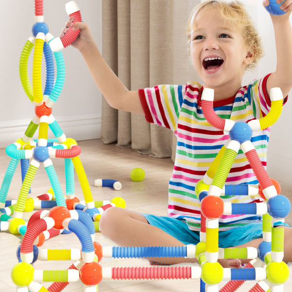 Magnetic Constructor Building Sticks with Flexible Tubes for Kids | Magnetic Constructor Building Sticks with Flexible Tubes for Kids |