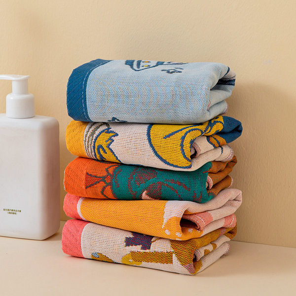 Disney Cartoon Cotton Gauze Baby Hand Towel Set - 5 Pack|Size specifications: (length * width cm) 25*50 Disney Cartoon Cotton Gauze Baby Hand Towel Set - 5 Pack|Size specifications: (length * width cm) 25*50