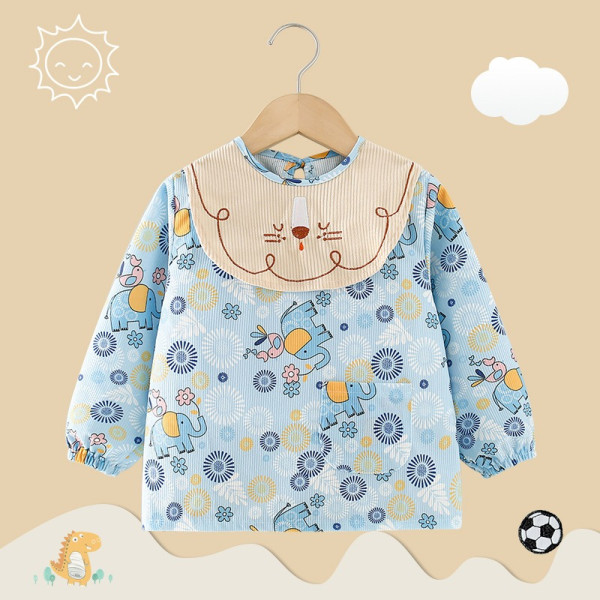 Corduroy Waterproof Baby Smock Bib – Long Sleeve Anti-Dirty Feeding Apron (0–2 Years) | Autumn Winter Reverse Wear Baby Protective Clothing Corduroy Waterproof Baby Smock Bib – Long Sleeve Anti-Dirty Feeding Apron (0–2 Years) | Autumn Winter Reverse Wear Baby Protective Clothing
