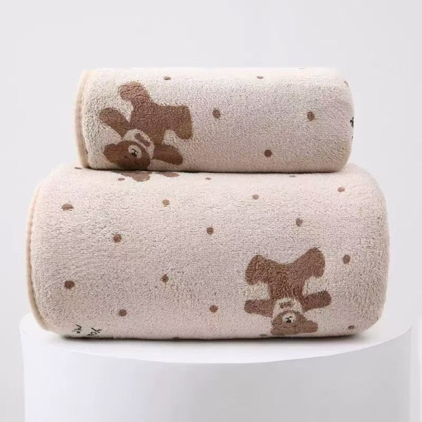 New Coral Velvet Floral Towel Set, Soft and Absorbent Printed Bath Towel, Home Daily Towel and Bath Towel Two-Piece Set (14*30 & 28*55 INCH) New Coral Velvet Floral Towel Set, Soft and Absorbent Printed Bath Towel, Home Daily Towel and Bath Towel Two-Piece Set (14*30 & 28*55 INCH)