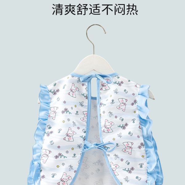 Waterproof Baby Feeding Bib Apron – Sleeveless Wash-Free Toddler Eating Gown (lace rabbit-blue) | Lightweight Summer Bib (1–3 Years) | lace rabbit-blue Waterproof Baby Feeding Bib Apron – Sleeveless Wash-Free Toddler Eating Gown (lace rabbit-blue) | Lightweight Summer Bib (1–3 Years) | lace rabbit-blue