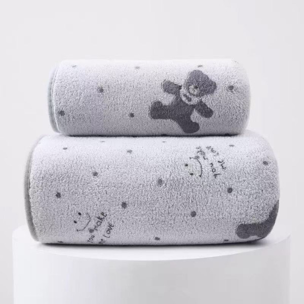 New Coral Velvet Floral Towel Set, Soft and Absorbent Printed Bath Towel, Home Daily Towel and Bath Towel Two-Piece Set (14*30 & 28*55 INCH) New Coral Velvet Floral Towel Set, Soft and Absorbent Printed Bath Towel, Home Daily Towel and Bath Towel Two-Piece Set (14*30 & 28*55 INCH)
