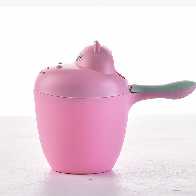 Bathing Mug Cum Plastic Water Ledle | Pink Color
