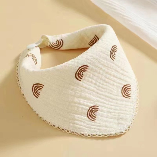 Four Layer Cotton Bibs| Very Soft & Smooth | Rainbow Four Layer Cotton Bibs| Very Soft & Smooth | Rainbow