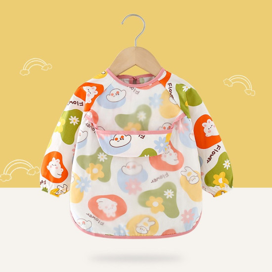 Long-Sleeved Anti-Dressing Waterproof Baby’s Dining Clothes Children’s Apron Baby’s Bib Guard| bunny White | 0-2 Year Long-Sleeved Anti-Dressing Waterproof Baby’s Dining Clothes Children’s Apron Baby’s Bib Guard| bunny White | 0-2 Year