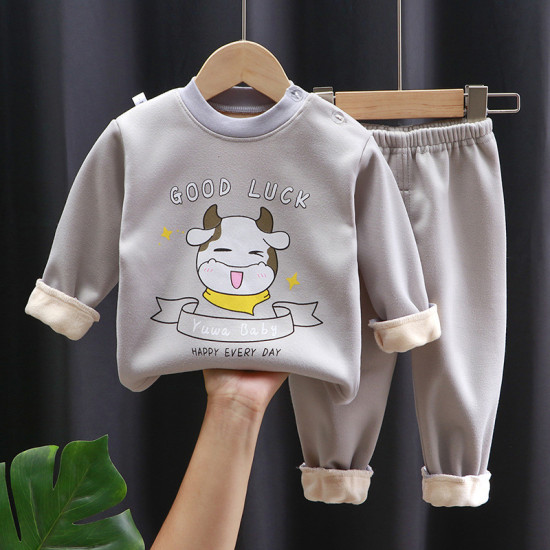 Children's Clothing Top-Bottom Set | For Cool Night and AC Room | Plel of velvete Children's Clothing Top-Bottom Set | For Cool Night and AC Room | Plel of velvete