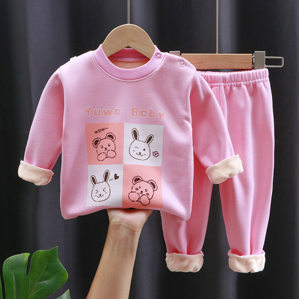 Children's Clothing Top-Bottom Set | For Cool Night and AC Room | Velvet Rabbit Children's Clothing Top-Bottom Set | For Cool Night and AC Room | Velvet Rabbit