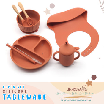 Premium Silicone Feeding Set 8pcs Price in Bangladesh | BPA-Free Baby Set