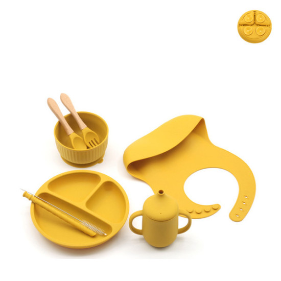 Premium Silicone Feeding Set 8pcs Price in Bangladesh | BPA-Free Baby Set